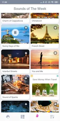 Peaceful Sounds android App screenshot 0